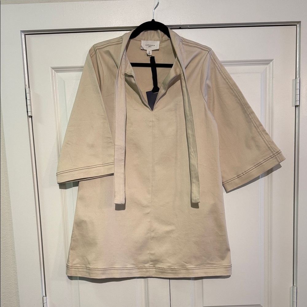 Tuckernuck Pomander Palace Marsella ecru denim mini dress